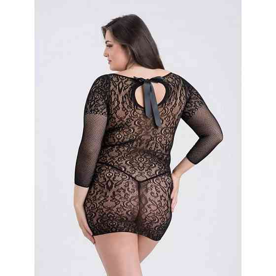 Сексуальное кружевное мини платье Fifty Shades of Grey Captivate Plus Size Black Sex Aura Киев
