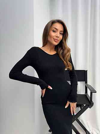 Женское трендовое платье из трикотажа рубчик Одесса