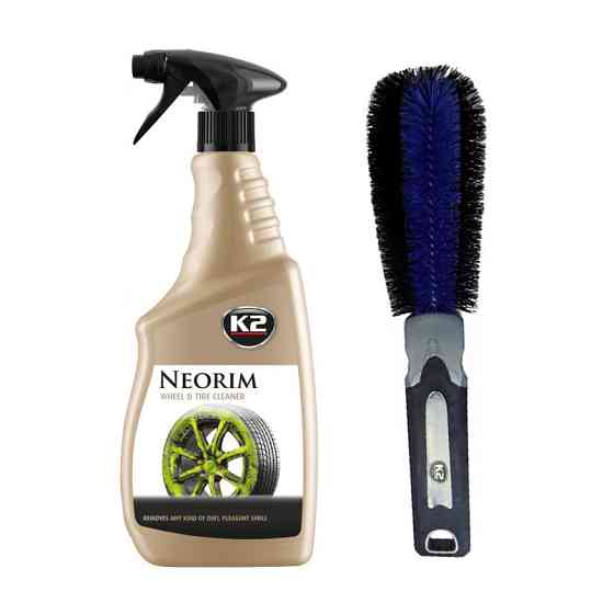Набір для миття дисків та ковпаків: K2 Neorim 700мл + щітка K2 Brush For Wheel Rim Львів