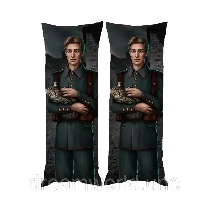 Подушка для обнимания дакимакура двусторонняя ростовая антистресс Клуб Романтики Сократ 60х180 Харьков - изображение 1