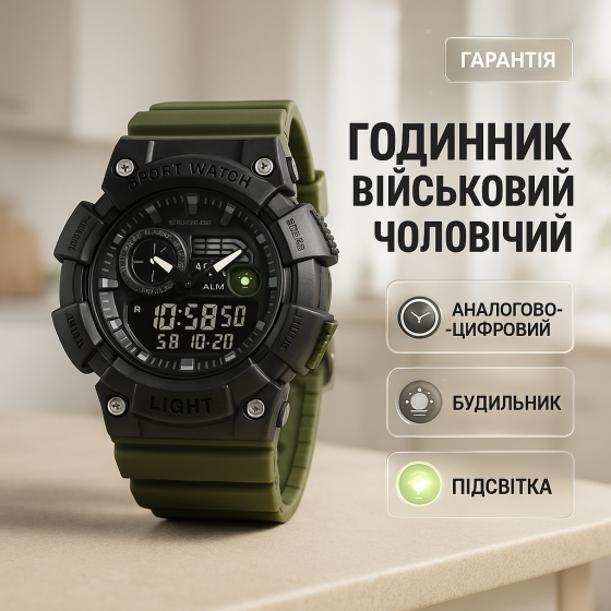 Армейские часы с водонепроницаемостью SKMEI 2403AG, Водонепроницаемые наручные часы для мужчин XZ-37 Львов