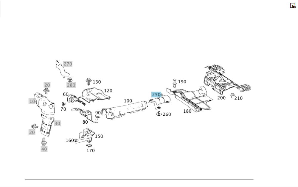 Mercedes-Benz  A2464700147 Тепловий захисний екран на паливному баку CLA C117 CLA Shooting Brake X117 GLA X156 A-class W176 B-class W246 Одеса - фото 2