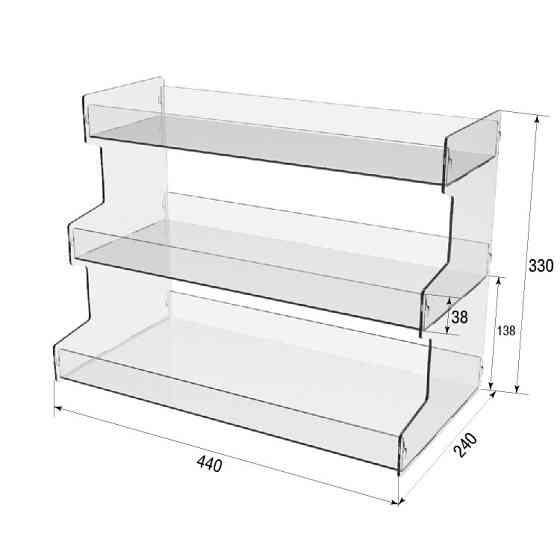 Вітрина EKOSTAR 440х240х330 Київ