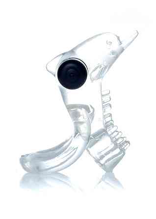 Ерекційне кільце - Dolphin Vibro CockRing Clear Sex Aura Київ