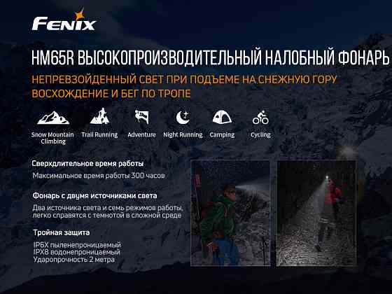 Ліхтар налобний Fenix HM65R Рівне