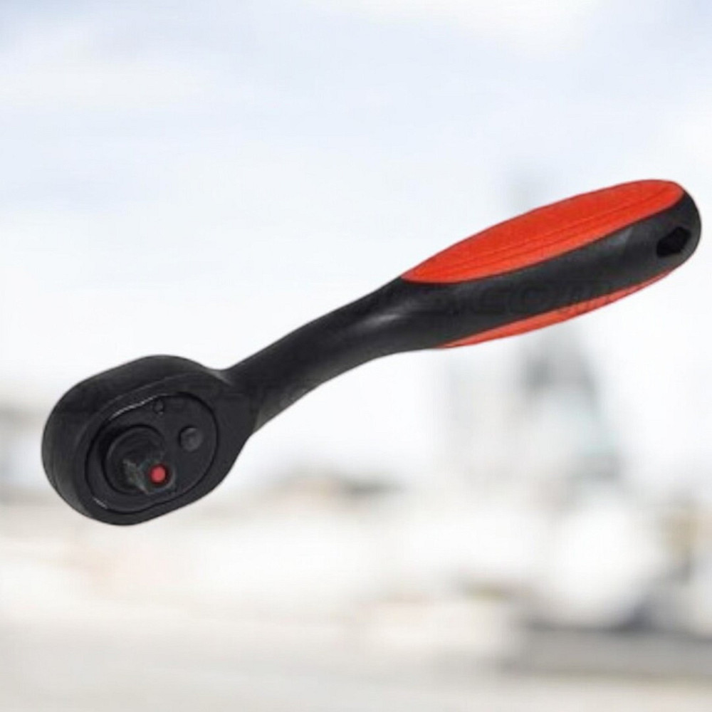 Тріскачка 3/8″ 72 зуба з реверсом та м'якою TPR ручкою, швидка зміна головок, для ремонту та авто Одеса - фото 4