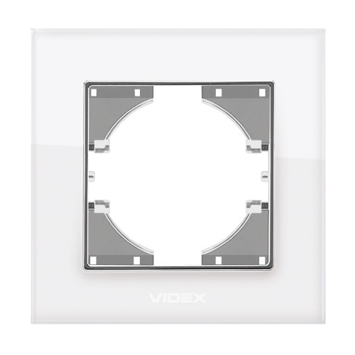BINERA біле скло Рамка горизонтальна 1-а Videx Житомир - фото 2