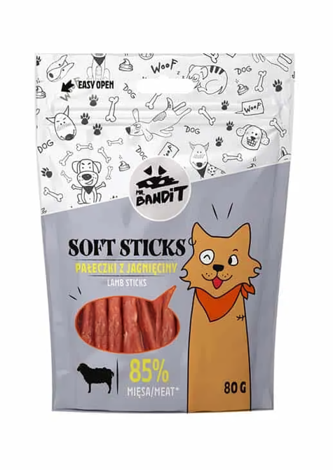 Ласощі для собак Містер Бандіт Mr.Bandit м'які палички з ягням для собак, 80 г Вінниця - фото 1
