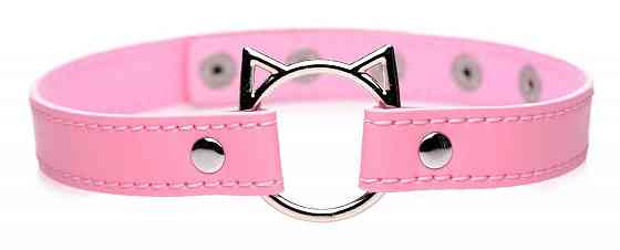 Чокер Master Series Kinky Kitty Ring Slim Choker - Pink Sex Aura Киев