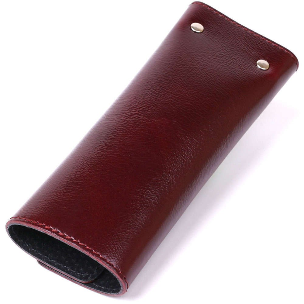 Добротная кожаная ключница Бордовый (SHVIGEL) Киев - изображение 6