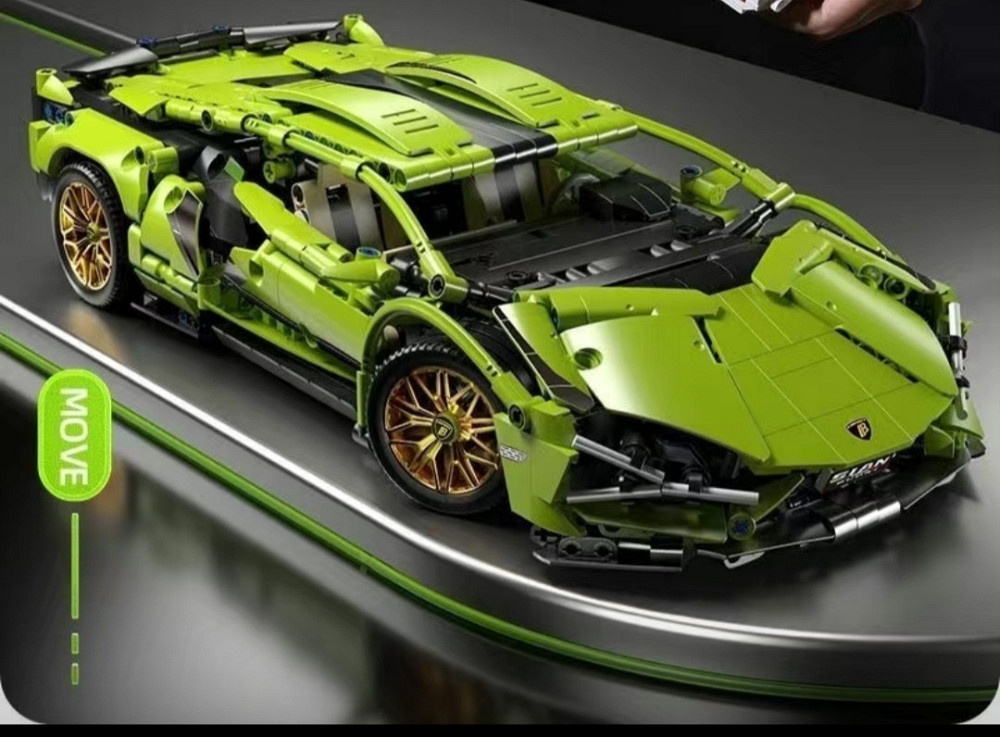 Конструктор Technic Lamborghini Sian FK937, 1280 деталей, масштаб 1:14 — спортивна машина Ламборджині FKP 37 Київ - фото 4