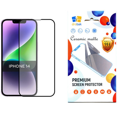 Стекло защитное Drobak Matte Ceramics Apple iPhone 14 (535324) (535324) Винница - изображение 1