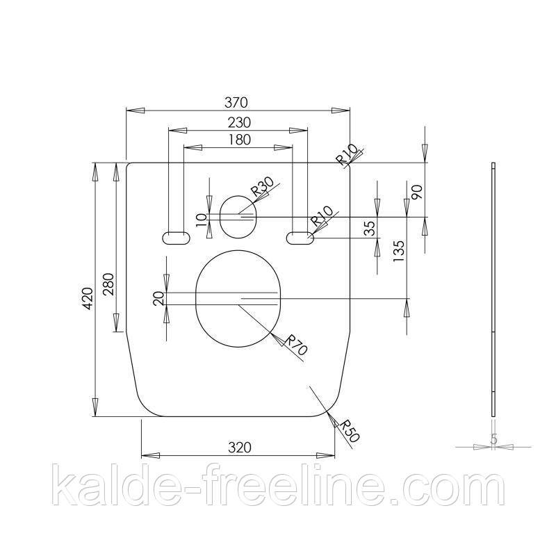 Шумоизолирующая прокладка Qtap Nest для подвесного унитаза и биде QT0350A108 Харків - фото 2