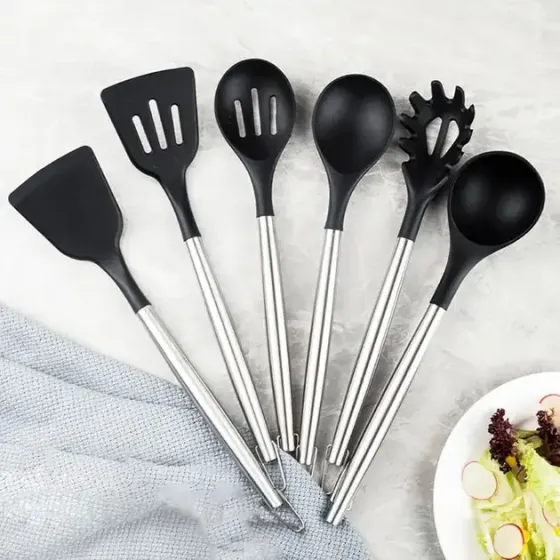 Набор кухонных принадлежностей 20 предметов с тройной подставкой Коломия