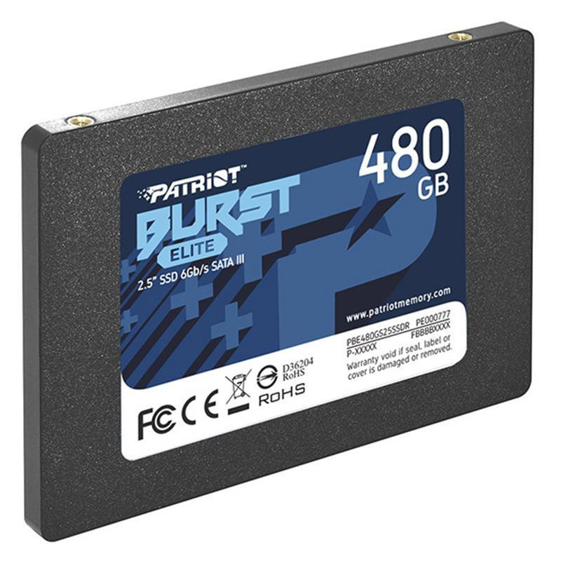 Накопичувач SSD 480GB Patriot Burst Elite 2.5" SATAIII TLC (PBE480GS25SSDR) 2.5" Харків - фото 6