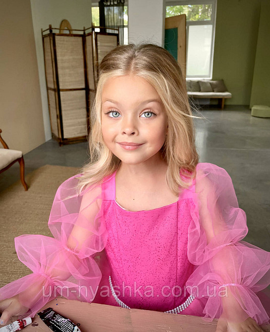 Дитяча малинова сукня 104-146 Кривий Ріг - фото 4