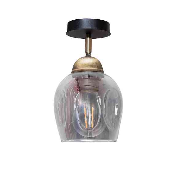 Світильник настінно-стельовий MSK Electric Enigma під одну лампу PL 20241-1 BK Одеса