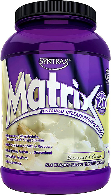 Протеин Syntrax Matrix 0.9 kg (Bananas & Cream) Луцк - изображение 1