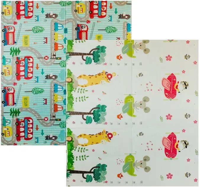 Детский развивающий двусторонний термо коврик в сумке Коломыя - изображение 2