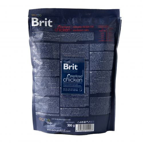 Корм сухий Brit Premium by Nature Cat Sterilised для стерилізованих котів з куркою 300 г Київ - фото 6
