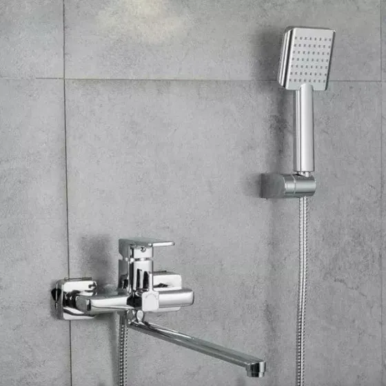 Змішувач для ванни з душовим гарнітуром Frap F2260 хром Київ