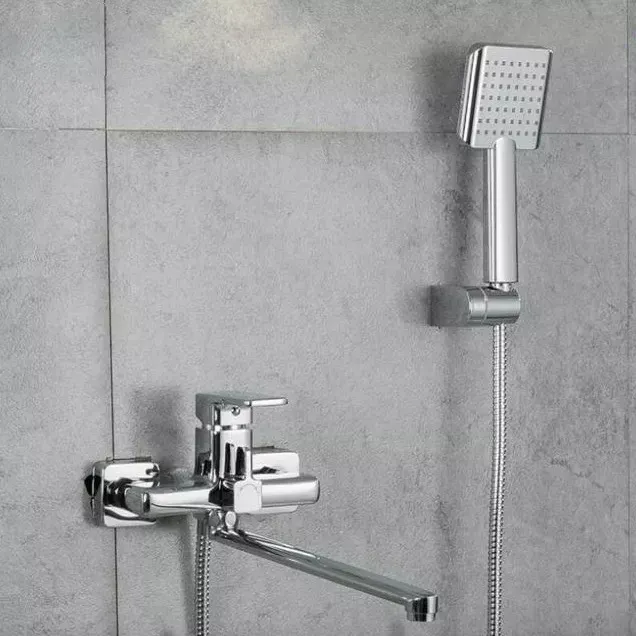 Змішувач для ванни з душовим гарнітуром Frap F2260 хром Київ - фото 2