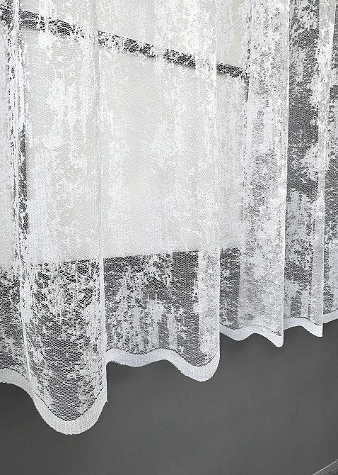Короткая тюль, высота 1,5 м., жаккард 