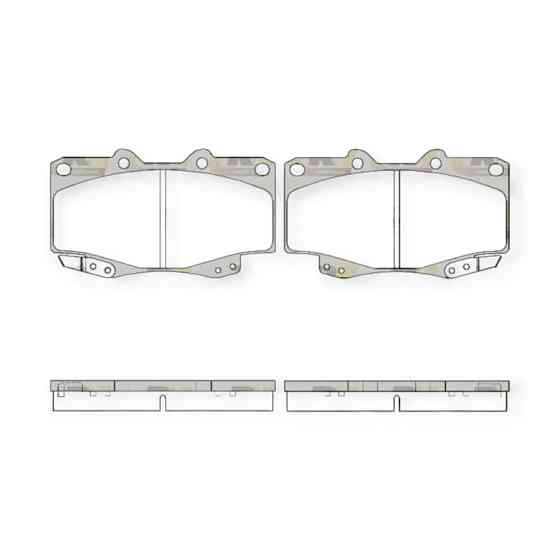 Колодки передні Toyota Hilux 11- гальмівні Мукачево