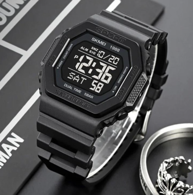 Часы наручные SKMEI 1988BK, BLACK, 10282 Днепр - изображение 3