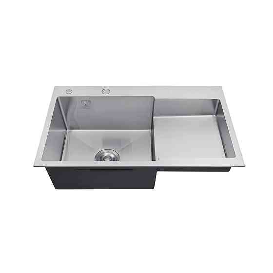 Кухонная мойка с нержавеющей стали Kroner KRP Gebürstet - 7848LHM (3/1 мм) Киев