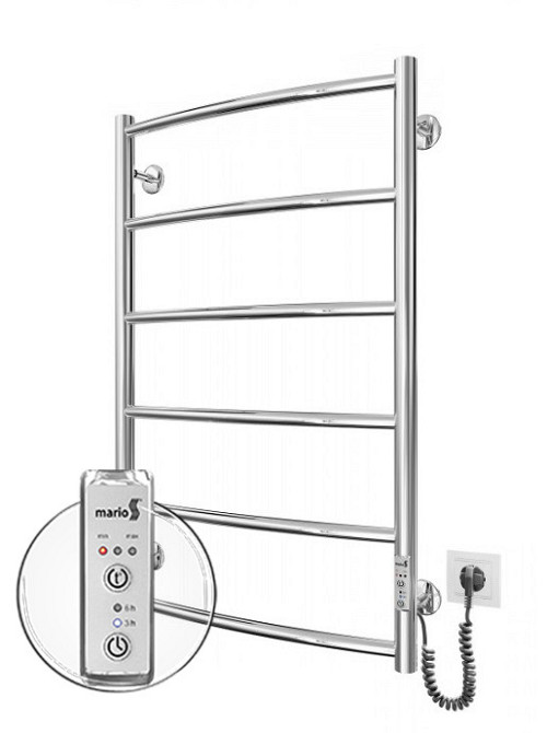 Электрический полотенцесушитель Mario Классик HP -I 800 x 530 TR К таймер-регулятор Киев - изображение 1