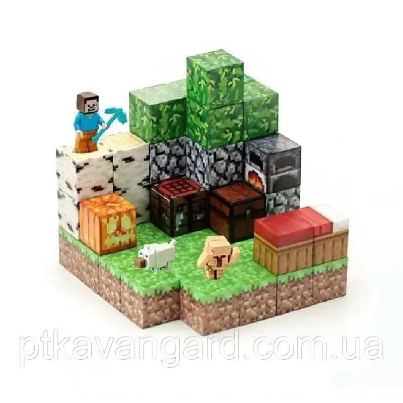 Конструктор магнітний майнкрафт 49 кубики магнітні блоки Dream World LZCK 021 Хмельницький - фото 8