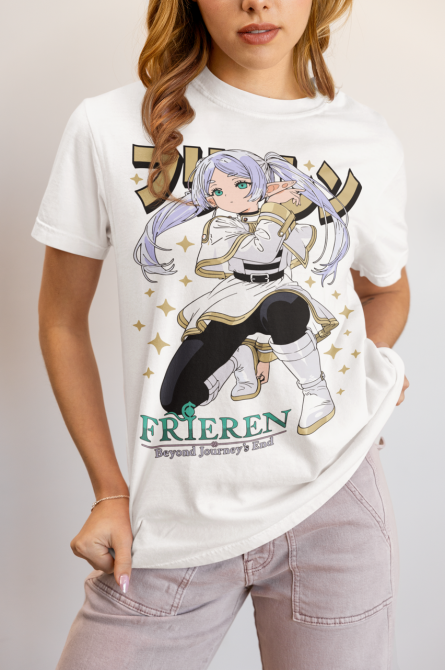 Футболка аниме Ферн Старк Аниме Гифтс оверсайз (S/M/L) Черний AnimeJ0614 Днепр - изображение 3