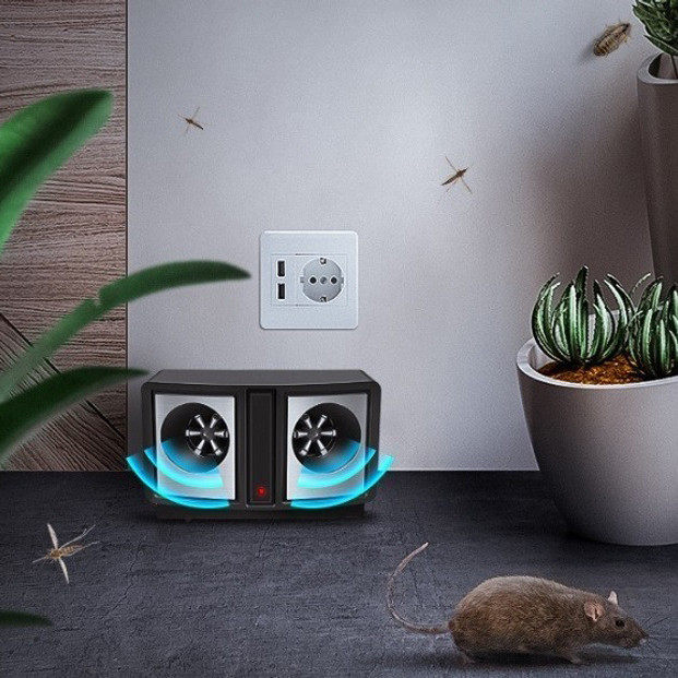 Ультразвуковой отпугиватель грызунов для улицы, Прибор от крыс и мышей в розетку, Мыши в доме JS-81 Львов - изображение 5