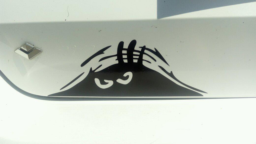 Наклейка на авто Підглядає Чорна, Київ - фото 8