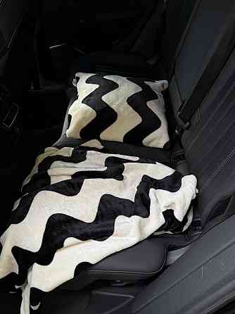 Ecotton Комплект Ecotton For Pets дорожня подушка для домашніх тварин Zig-zag чорно-білий Коломыя