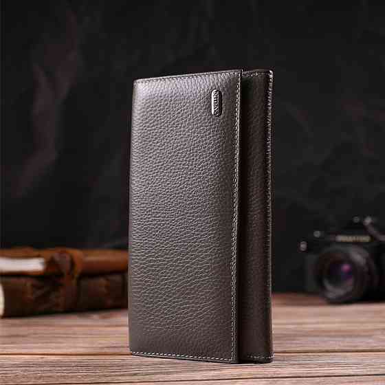 Містке жіноче портмоне з натуральної шкіри флотар Сіре (CANPELLINI) Київ