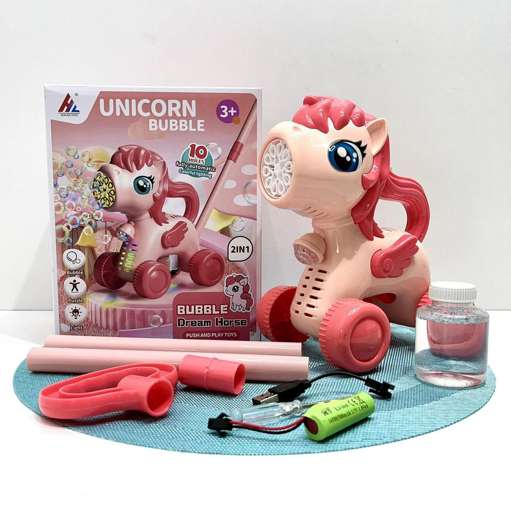 Каталочка з мильними бульбашками з підсвічуванням Поні (8522) Чернігів - фото 1