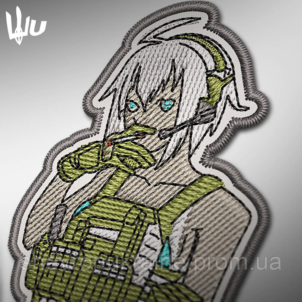 Шеврон под заказ АНИМЕ ТЯН (Срок изготовки 3-5 дней. На липучке) Размер 8.5x4.5см Киев - изображение 3