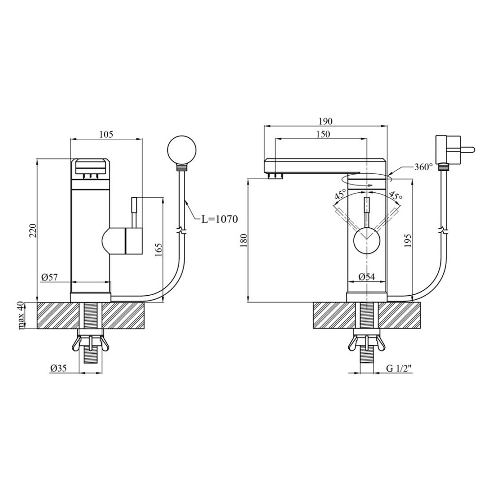 Проточный кран водонагреватель WEZER SDR-H11T белый/хром Киев - изображение 3