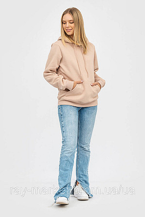 Набір жіночий худі утеплене 2шт RAY BASIC Бежевий/Бордовий (U0401W-Cream-Burgundy) Київ - фото 9