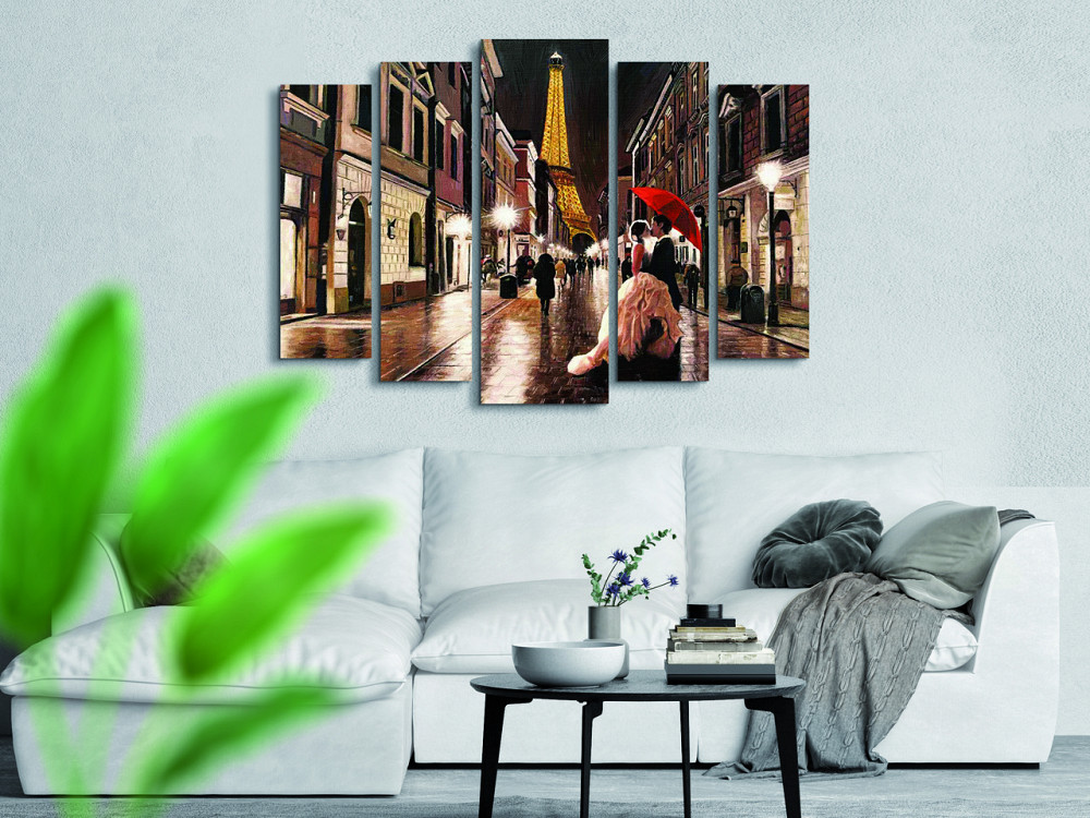 Модульна картина Закохані Місто Париж Art-251_5 ( 80х118см ) Київ - фото 2