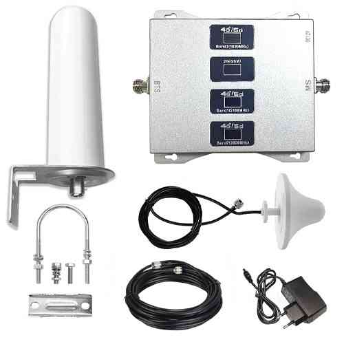 GSM репітер 4 діапазони 900 1800 2100 2600, підсилювач зв&apos;язку 3G 4G LTE Вінниця