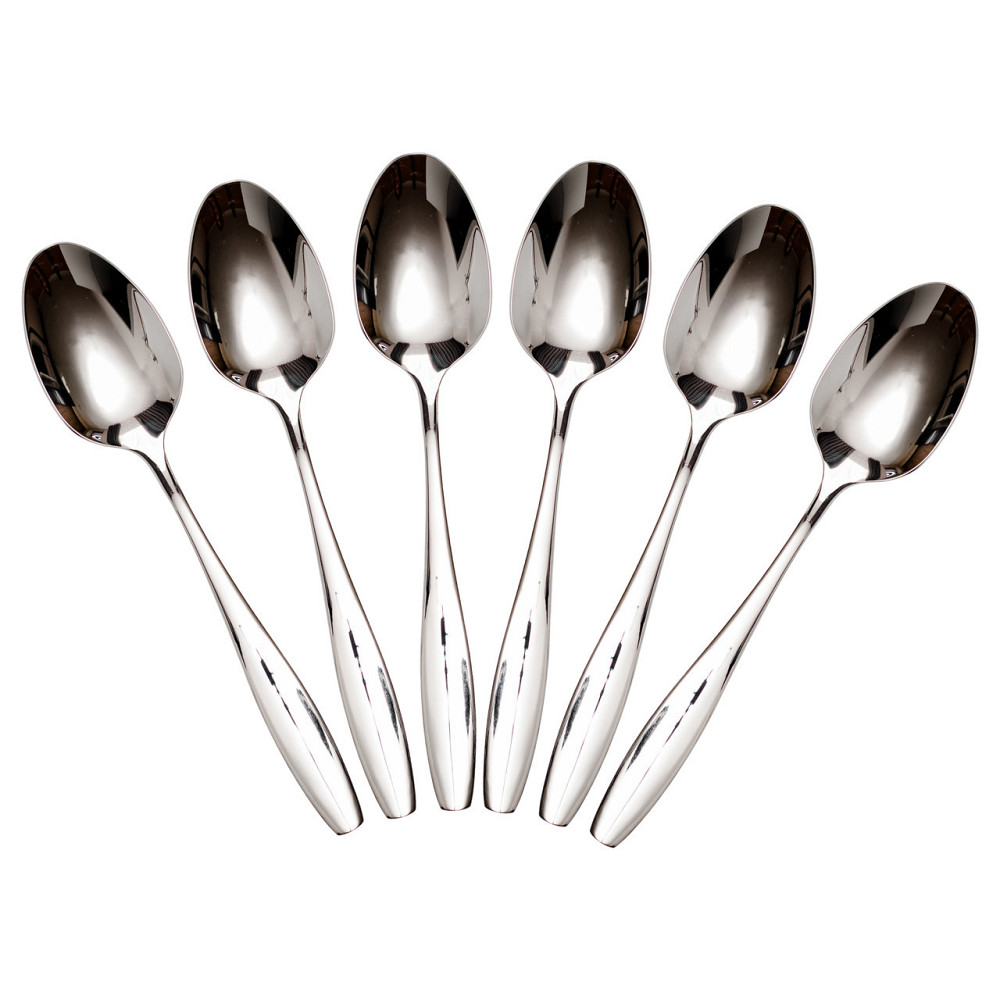 Набор столовых ложек из нержавеющей стали, 6 штук Киев - изображение 1