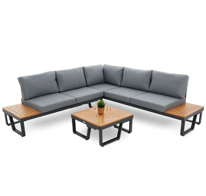 Комплект садових меблів Di Volio Veledo графітовий Київ - фото 1