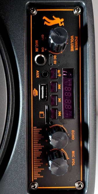 Блютуз колонка большая с микрофоном и RGB подсветкой TTD-2807 Харьков - изображение 3