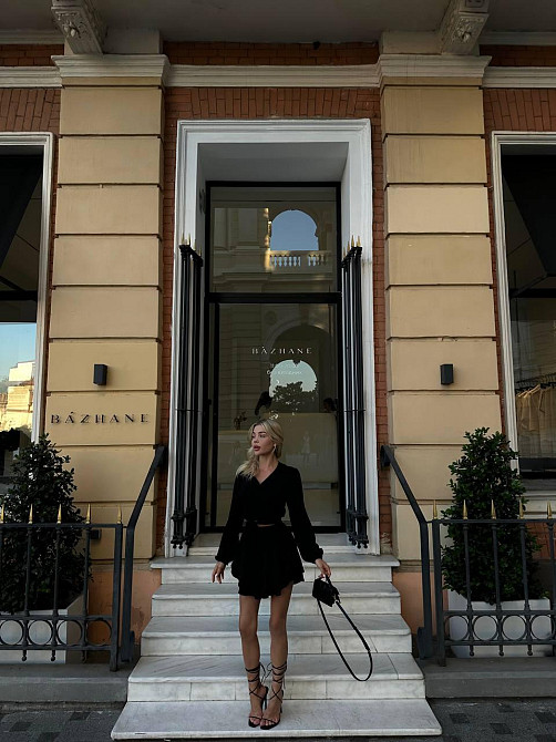 Жіночий романтичний костюм двійка: топ на зав'язках та шорти американський креп Одеса - фото 4