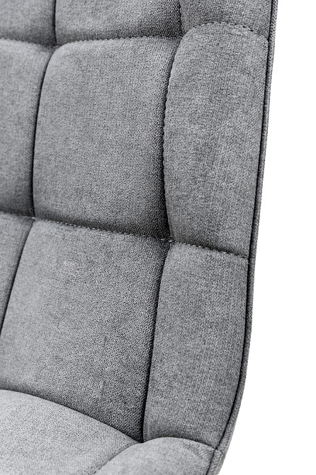 Стілець Трініті, метал чорний/ тканина темно сіра Киев - изображение 1