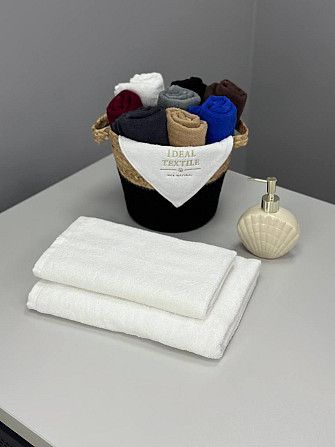 Полотенце однотонное Ideal Textile 70х140 см 400 г/м2 (56860923) Білий Черновцы - изображение 5