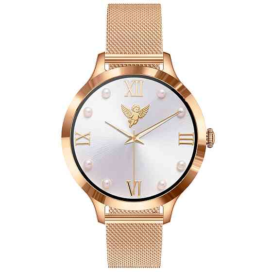 Умные наручные смарт часы Smart Vip Lady Butterfly Gold (Золотистый) Винница